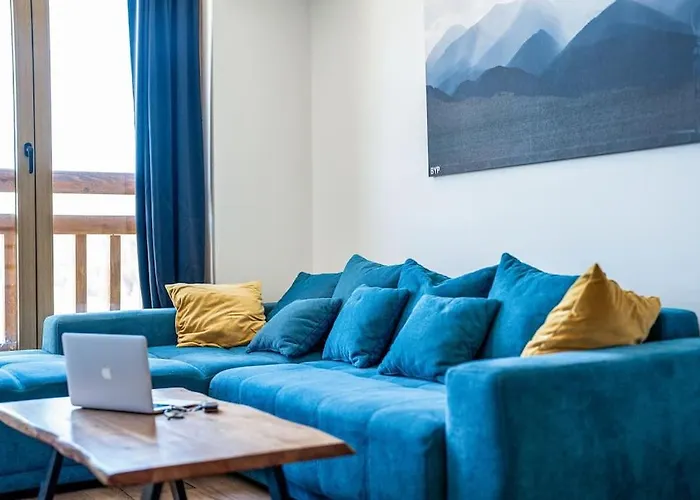 Alpin Penthouse 2 Bedroom With Fireplace And Mountain View 아파트 반스코